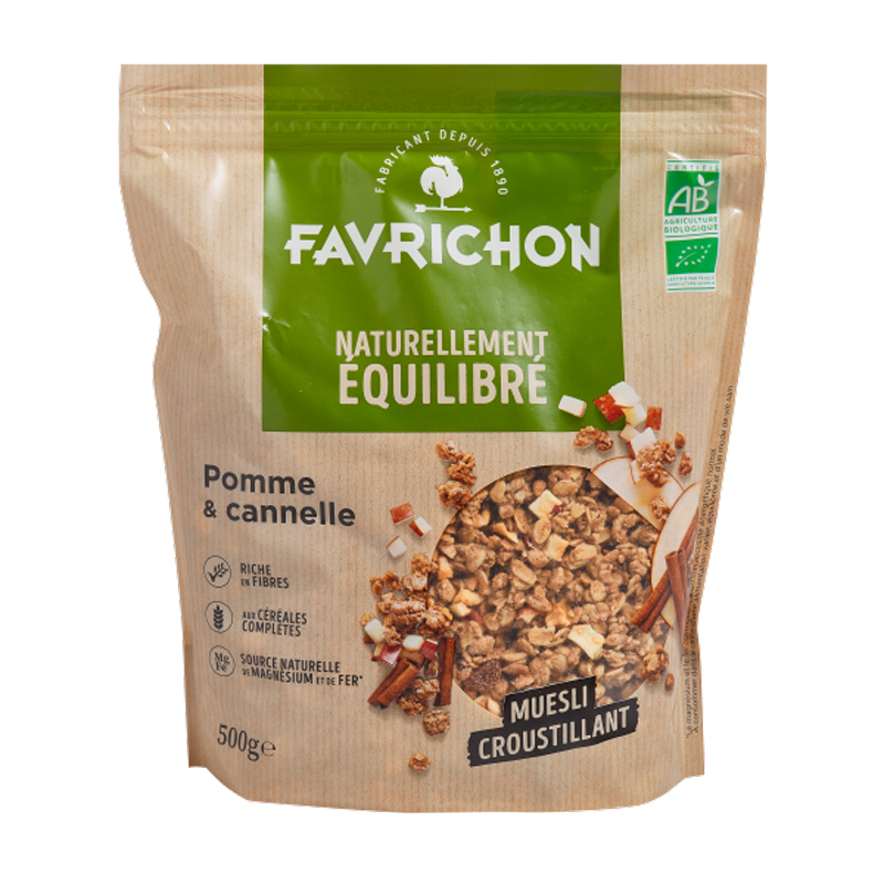 Muesli croustillant pomme cannelle - 500g