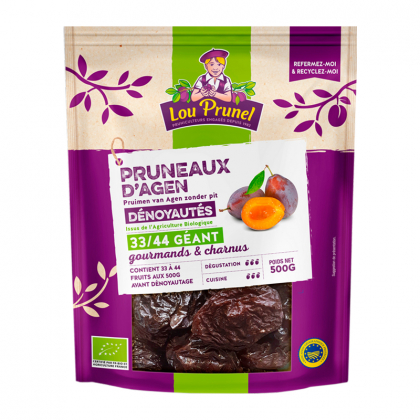 Pruneaux d'Agen dénoyautés bio gros - 500g