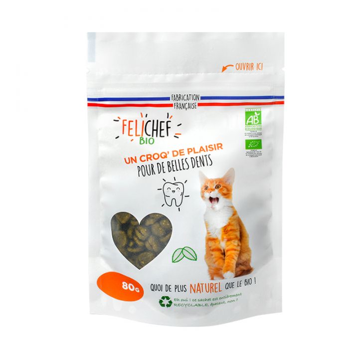 Friandises pour chat - Hygiène bucco-dentaire - 80g