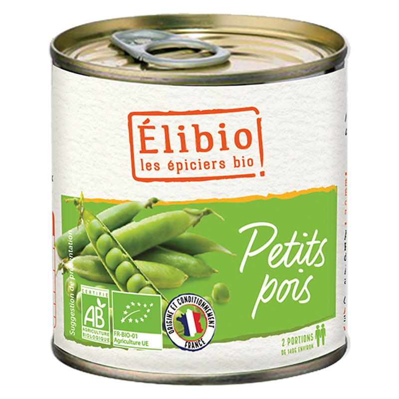 Petits pois bio - Origine France - 400g