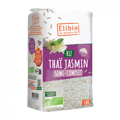 Riz Thai jasmin demi complet - 1kg