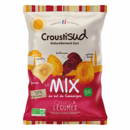 Mix chips de légumes bio au sel de Camargue - 90g