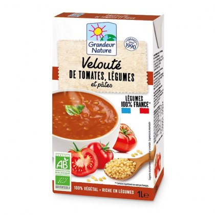 Velouté de tomates, légumes et pâtes - 1L