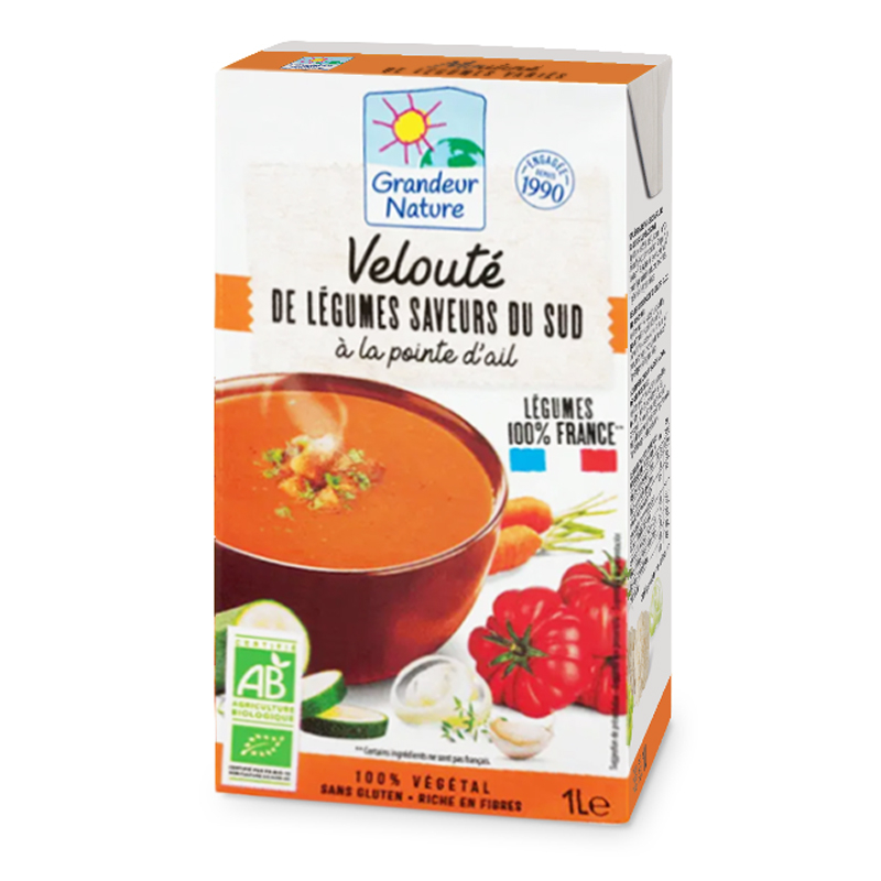 Velouté de légumes du Sud à la pointe d'ail bio - 1L