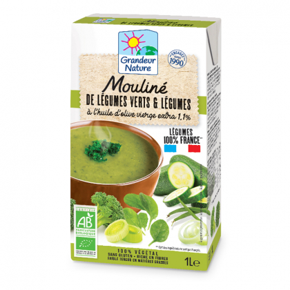 Mouliné du potager bio, légumes verts français - 1L