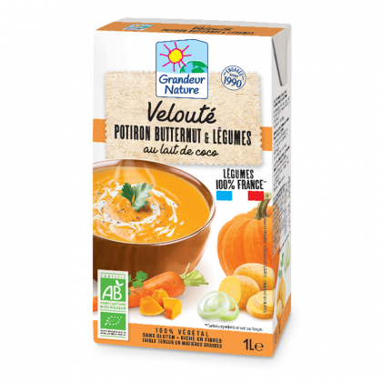 Velouté de potiron, courge butternut et légumes - 1L