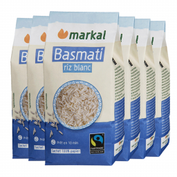 Riz basmati blanc bio - Lot de 6x500g