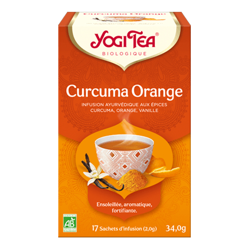 Infusion ayurvédique aux épices bio - Curcuma orange - 17 infusettes