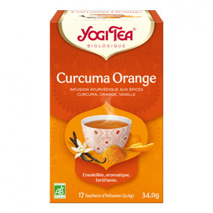 Infusion ayurvédique aux épices bio - Curcuma orange - 17 infusettes