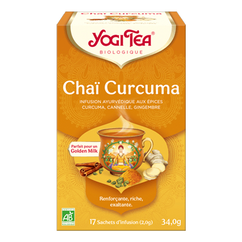 Infusion ayurvédique aux épices bio - Chaï curcuma - 17 infusettes