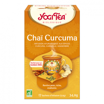 Infusion ayurvédique aux épices bio - Chaï curcuma - 17 infusettes