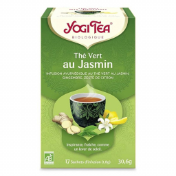 Infusion ayurvédique au thé vert bio - Jasmin - 17 infusettes