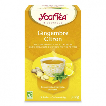 Gingembre citron - Infusion ayurvédique aux plantes bio - 17 infusettes