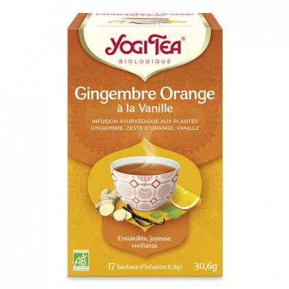 Gingembre orange vanille - Infusion ayurvédique aux plantes bio - 17 infusettes