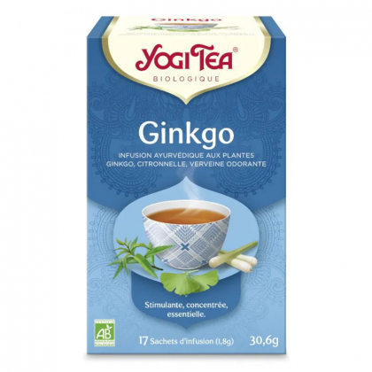 Ginkgo - Infusion ayurvédique aux plantes bio - 17 infusettes