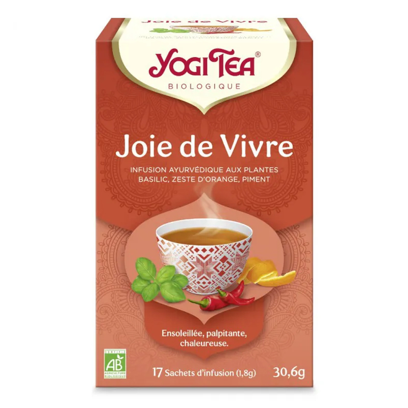 Joie de vivre - Infusion ayurvédique aux plantes bio - 17 infusettes