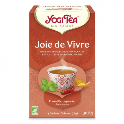 Joie de vivre - Infusion ayurvédique aux plantes bio - 17 infusettes