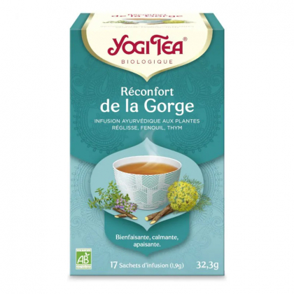 Réconfort de la gorge - Infusion ayurvédique aux plantes bio - 17 infusettes