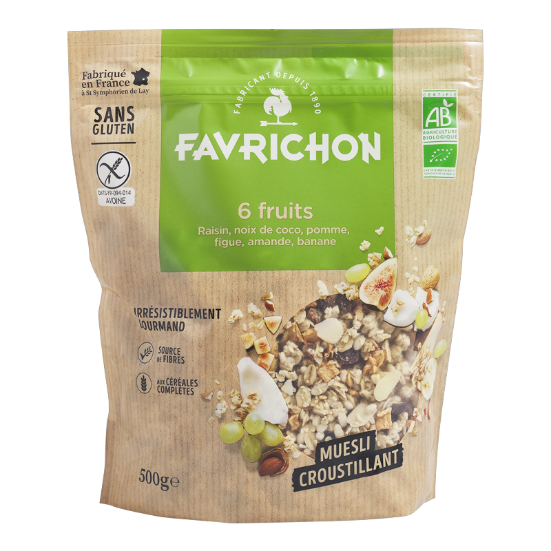 Muesli croustillant 6 fruits - 500g