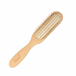 Brosse à cheveux fine - Bois et picots bois - 22cm