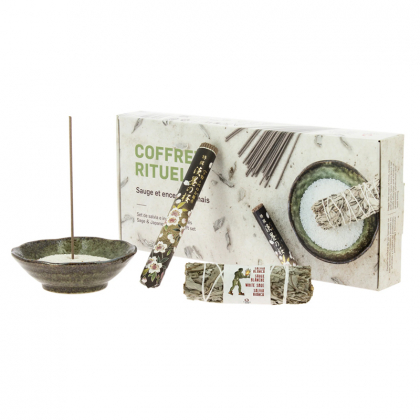  Coffret rituel bien être avec sauge et encens