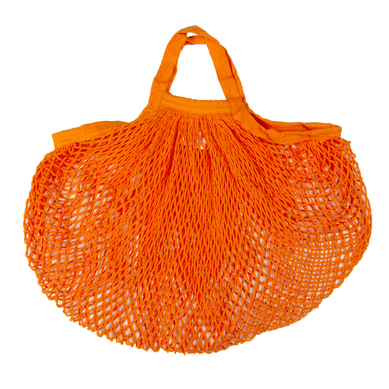 Sac filet à provisions en coton bio - Orange