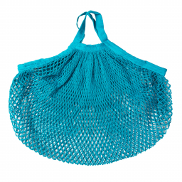 Sac filet à provisions en coton bio - Turquoise