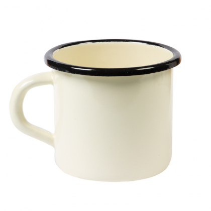 Tasse en fer émaillé - Crème - 40cl