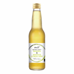 Boisson ananas, citron vert et gingembre bio - 33cl