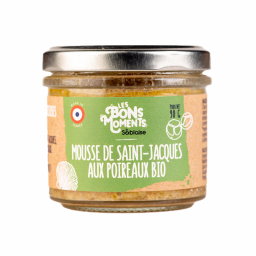 Mousse de St-Jacques aux poireaux bio - 90g