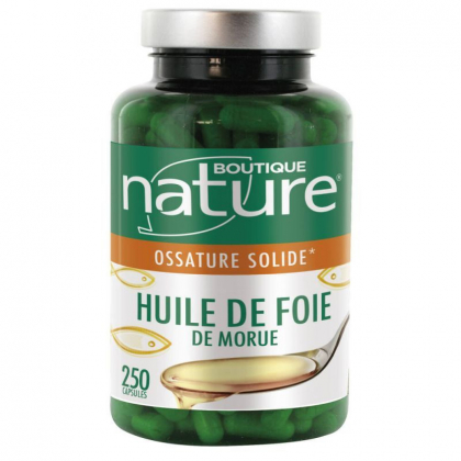 Huile de foie de morue - 250 gélules - DDM 08/24