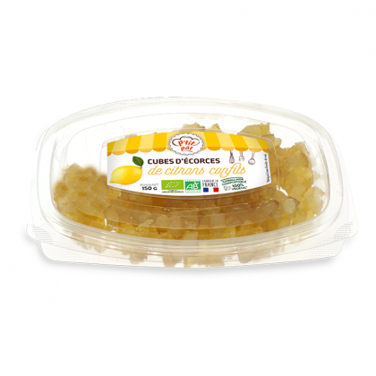 Écorce de citrons confits en cubes -150g