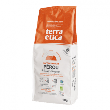 Café bio en grain - Pérou - 1kg