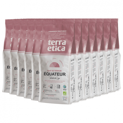 Café bio moulu - Équateur - Lot de 12x250g