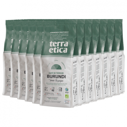 Café bio moulu - Burundi - Lot de 12x250g