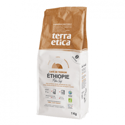 Café bio en grains - Éthiopie - 1kg