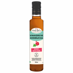 Vinaigre de kombucha bio - Grenade et basilic sacré - 250ml