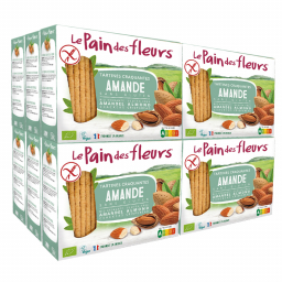 Tartines craquantes aux amandes sans gluten - Lot de 12x150g