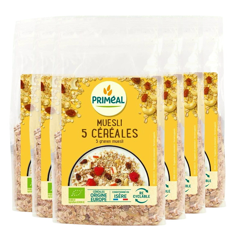 Muesli 5 céréales - Lot de 6 x 500g