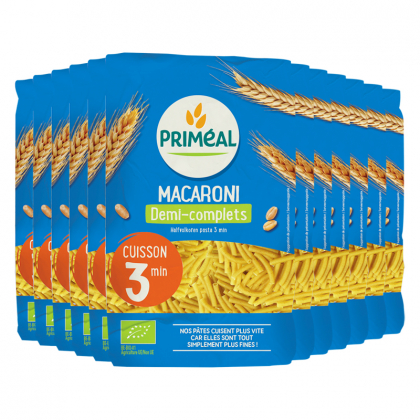 Macaroni 1/2 complets express - Lot de 12x500g