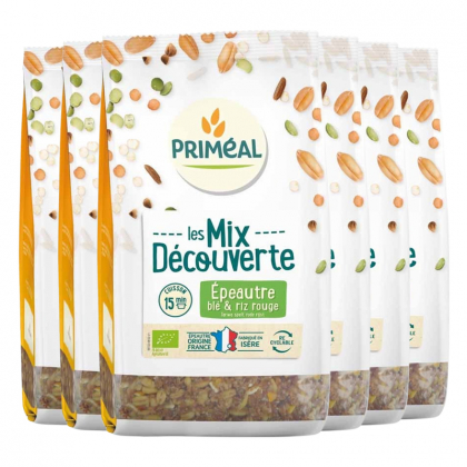 Mix découverte au blé, épeautre et riz rouge - Lot de 6 x 400g