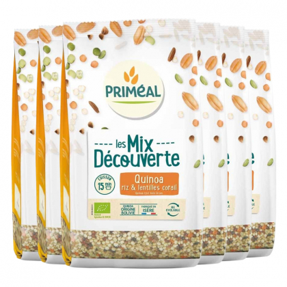 Mix découverte au quinoa, riz et lentilles corail - Lot de 6 x 400g