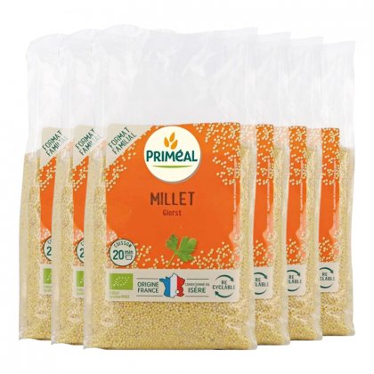 Millet décortiqué origine France - Lot de 6x1kg