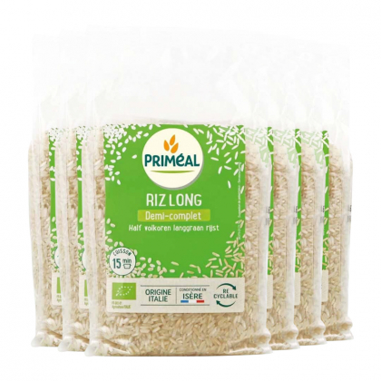 Riz long demi-complet - Lot de 6x1kg