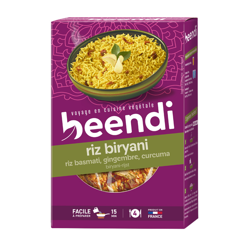 Riz basmati Biryani au gingembre et curcuma - 250g