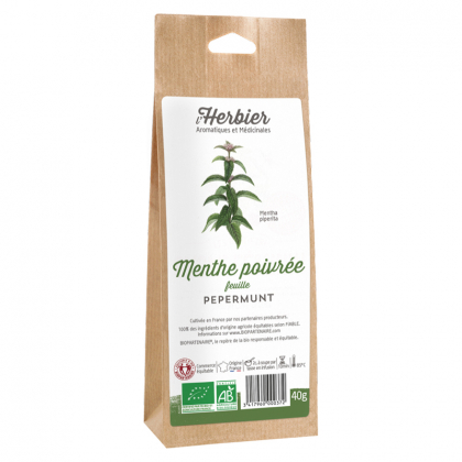 Feuilles de menthe poivrée bio - 40g