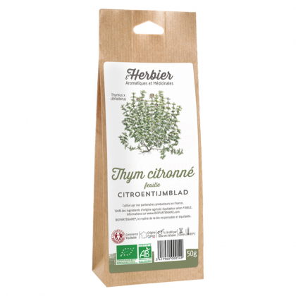 Feuilles de thym citronné bio - 50g