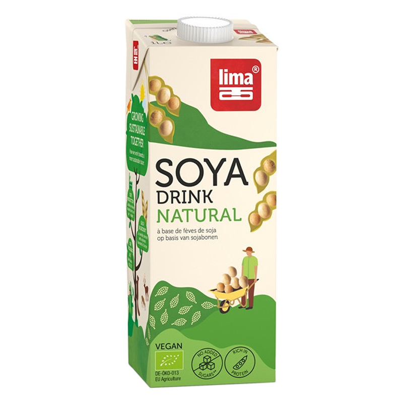 Boisson végétale de soja - Soya drink natural - 1L