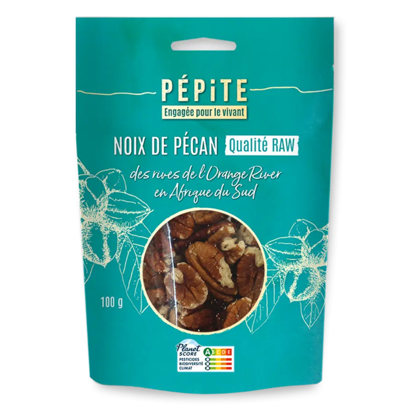 Noix de pécan bio - Origine Afrique du Sud - 100g