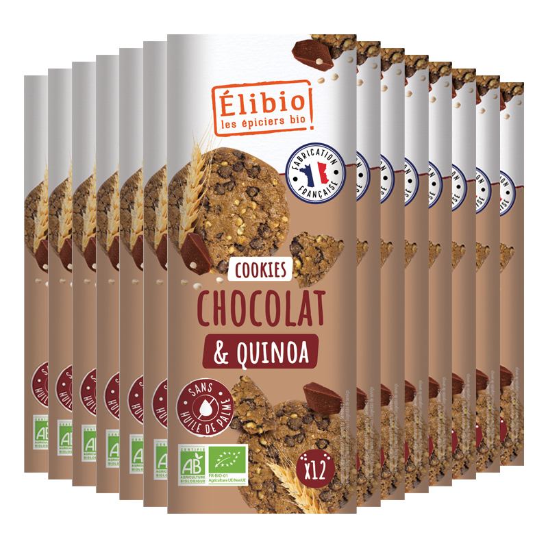 Cookies bio au quinoa et pépites de chocolat - 14x175g